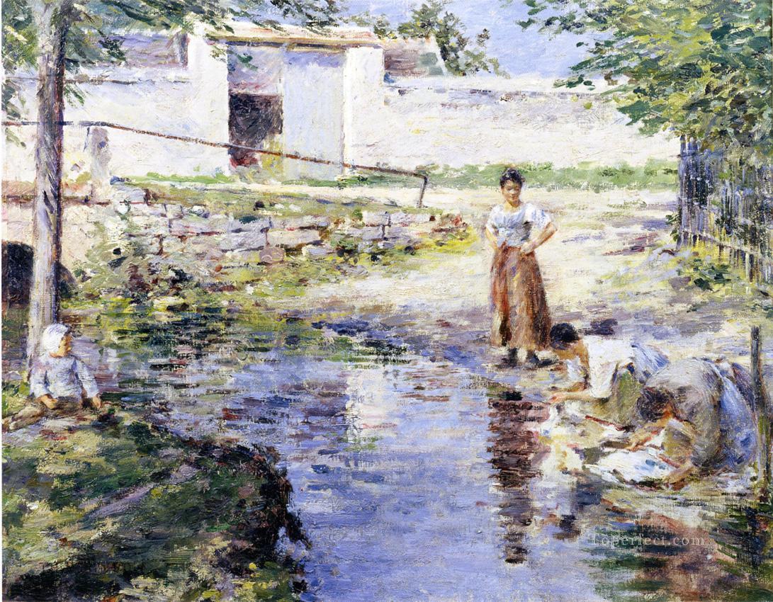 Gossips Theodore Robinson Oil Paintings